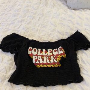 Crop Maryland tailgate tee